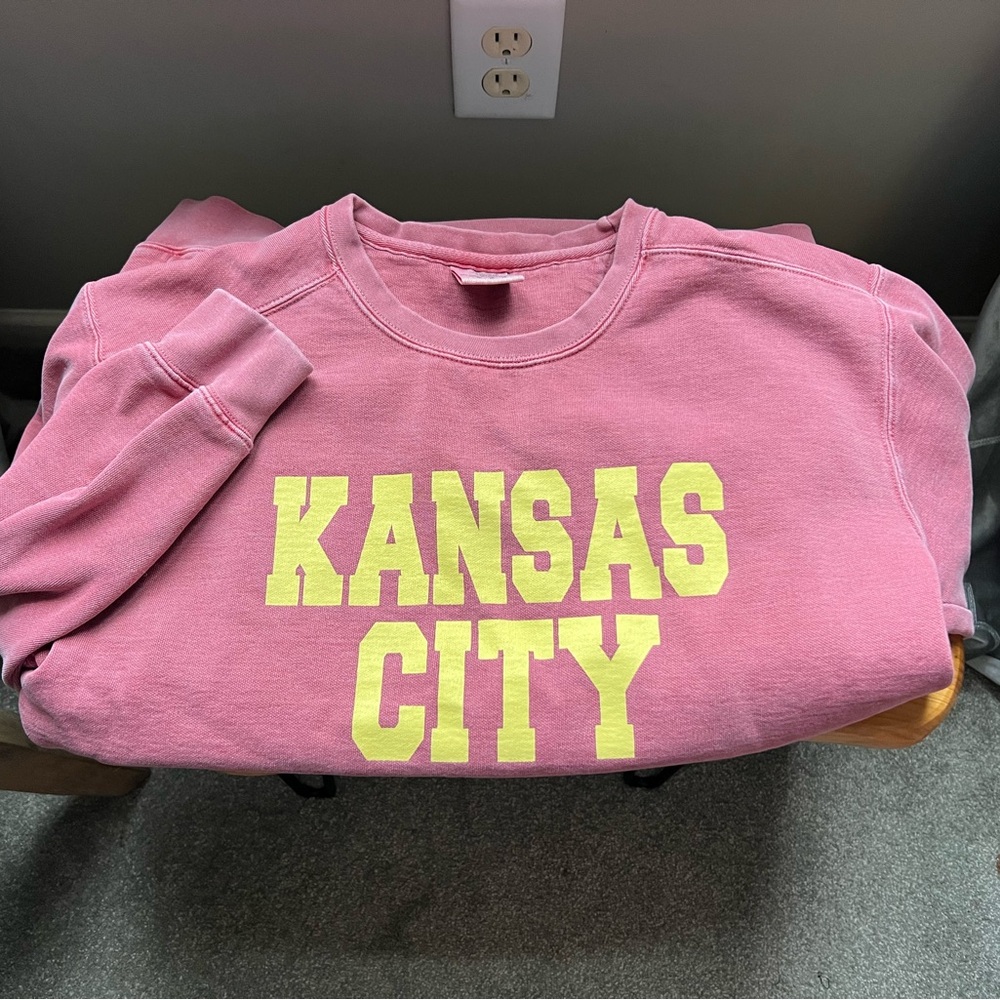 Comfort Colors Maroon Kansas City Sweatshirt - Picture 3 of 5
